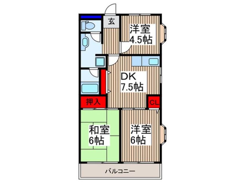 間取図 ドミール所沢