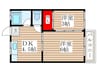 ハイツ福生 2DKの間取り