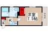 NSGATE舎人パークフロントⅠ 1Kの間取り