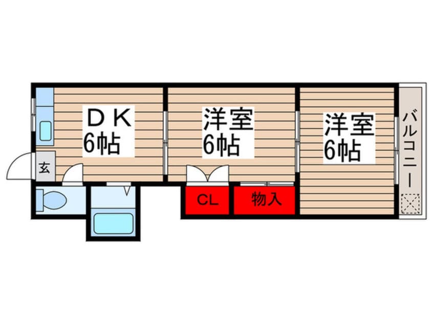 間取図 サンコ－ポ蘇我