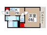 リブリ・アプリコットガ－デン 1Kの間取り