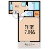 アパートメント須佐 1Kの間取り