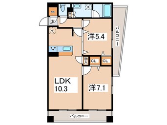 間取図 ジェイシティ相模原(403)