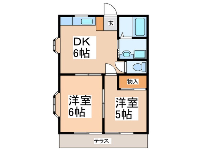 間取図 サンコート霧が丘　Ａ
