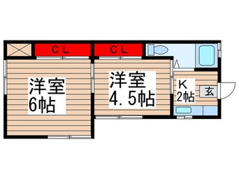 間取図 ル・ショコラ宮崎町