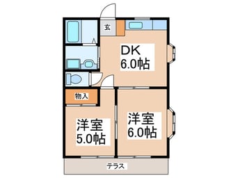 間取図 サンコート霧が丘　Ｂ