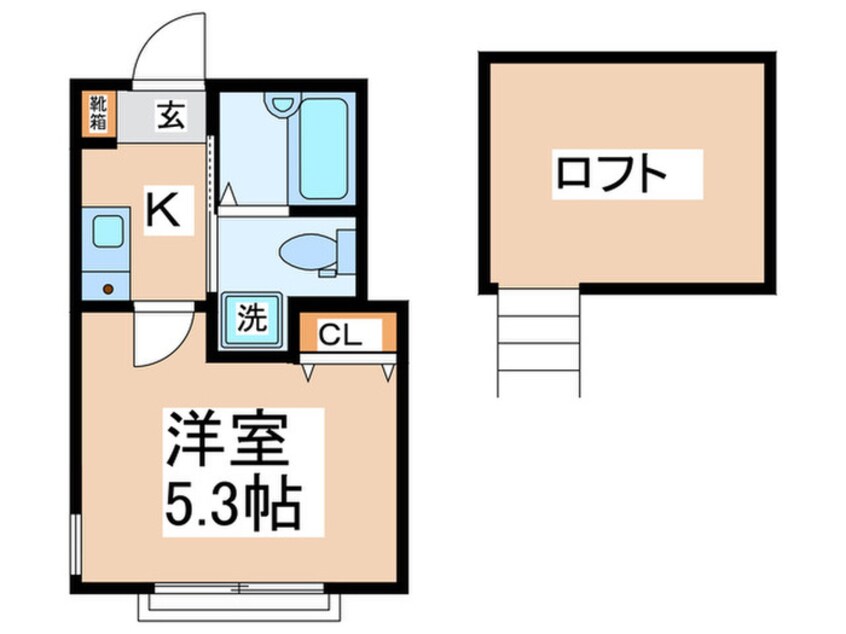 間取図 モンステラ妙蓮寺B