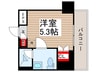 パークアクシス錦糸町スタイルズ 1Rの間取り