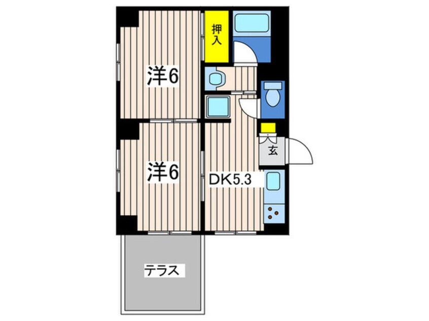 間取図 六角橋ＫＯシティⅢ