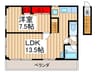 レジデンス五香 1LDKの間取り