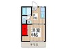 アルトハイム 1Kの間取り
