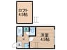 ＢＩＧ－Ａ 1Kの間取り
