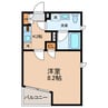 フラット太子堂 1Kの間取り