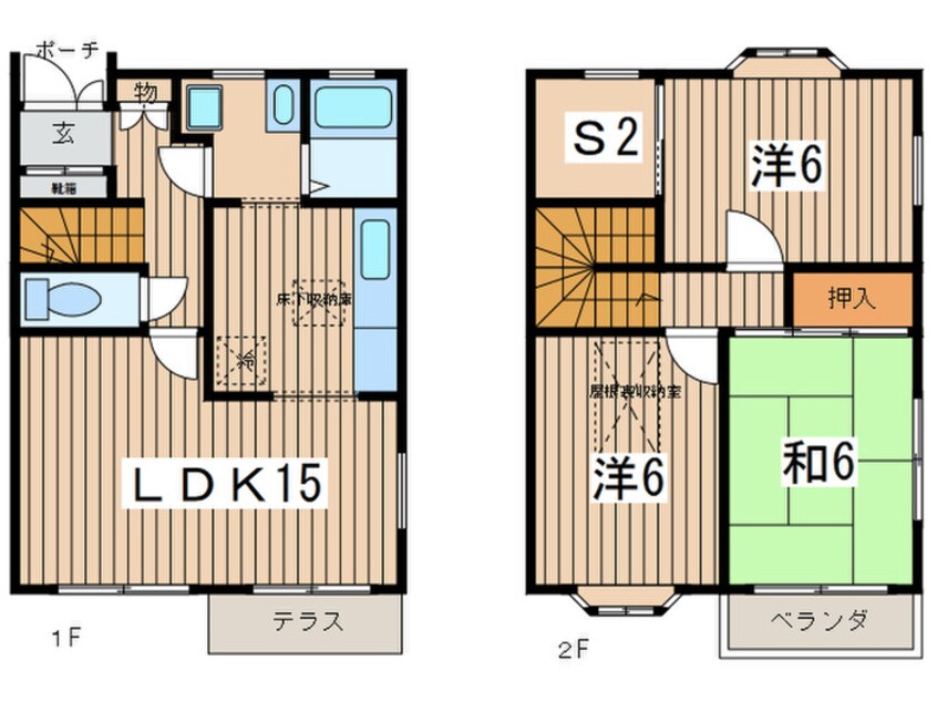 間取図 スクエア－タウン桜森Ｄ