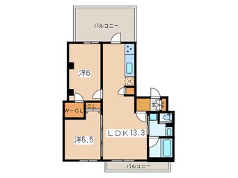 間取図 ルクレ板橋