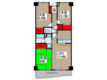 間取図 ラヴィエ大宮