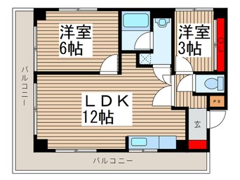 間取図 ワコー蕨(301)