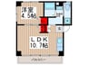 三沢マンション 1LDKの間取り