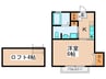 ルナリアⅢ 1Kの間取り