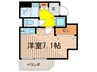 ジョイシティ住吉Ⅱ 1Rの間取り