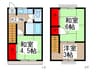 コーポササイ 3Kの間取り