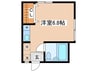 パ－ルフラッツ 1Rの間取り