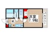 rapa(ラパ）千葉椿森 1Kの間取り