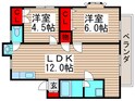 パ－ルハイツ鎌倉 Ｂの間取図