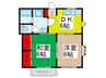 欅ＨＯＭＥＳ 2DKの間取り