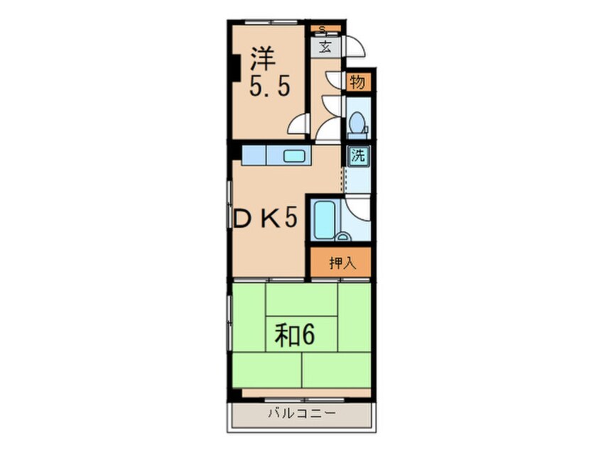 間取図 サンパ－ク高島