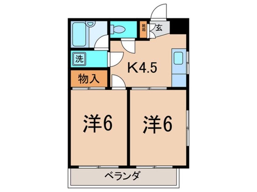 間取図 メルシー下目黒