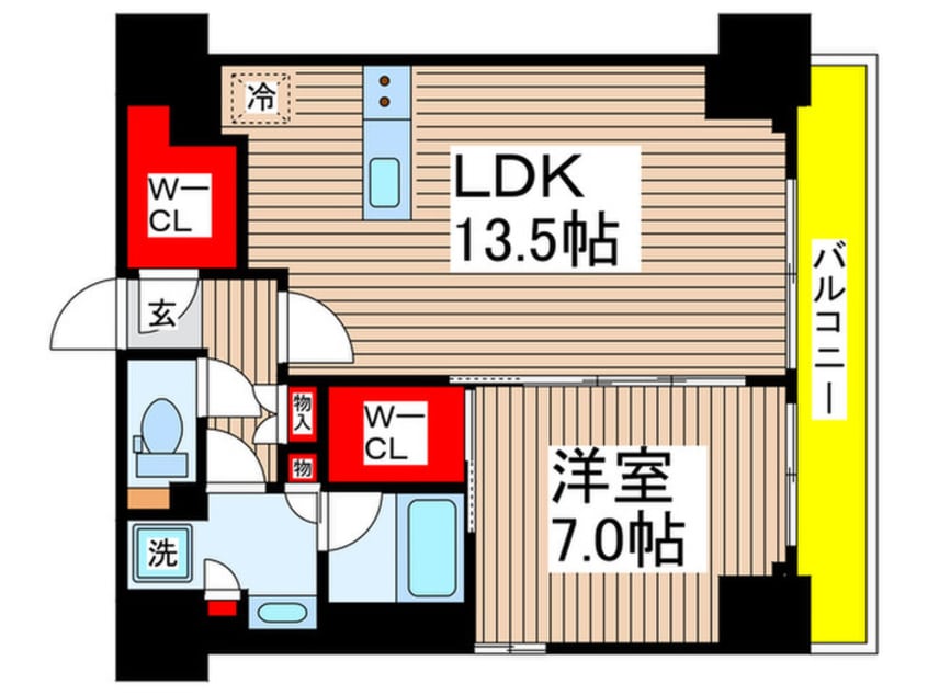 間取図 プライムメゾン千葉新町