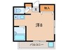 ポジションＲ 1Rの間取り