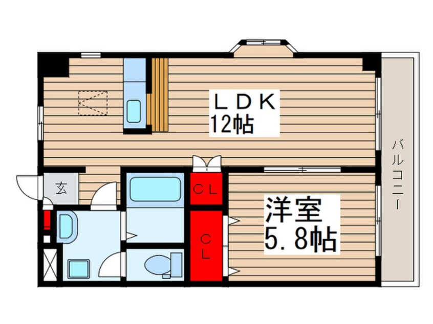 間取図 コルナ津田沼