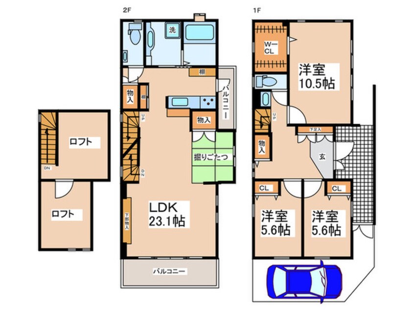 間取図 大倉山４丁目戸建