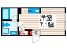 ザ・テラス町屋 1Rの間取り