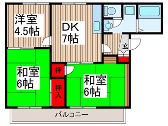 間取図 第２愛和ハイツ