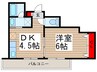 ウィンポエム戸田公園 1DKの間取り