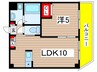 栗林第７ビル 1LDKの間取り