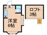 ベルゼ石神井 1Rの間取り