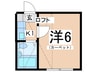 プレステ－ジ平塚 1Kの間取り