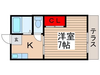 間取図 コーポあらくＡ棟