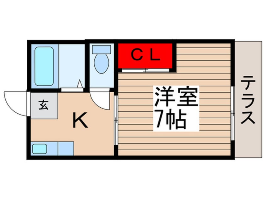 間取図 コーポあらくＡ棟
