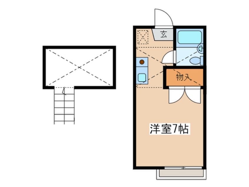 間取図 ヴィラ本厚木