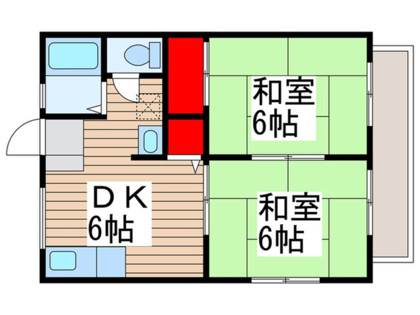 間取図 美原ハイツB