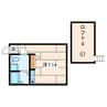 プリマ七番館 1Rの間取り