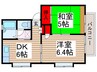 エステ－トヴィラコ－ト 2DKの間取り