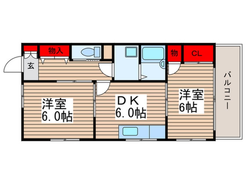 間取図 リバ－サイドミチ