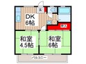 美原ハイツAの間取図