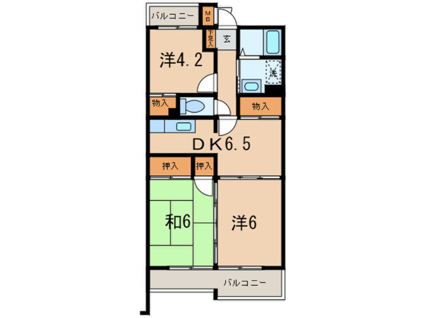 間取図 岩澤マンション
